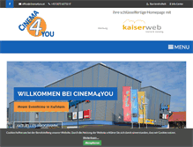 Tablet Screenshot of cinema4you.at